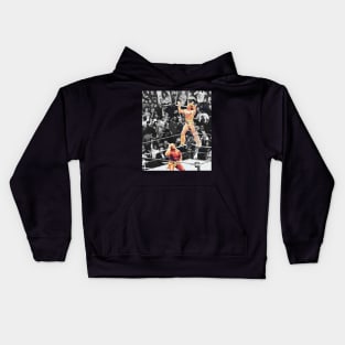 SUPER BOOM MAN FIGHT Kids Hoodie